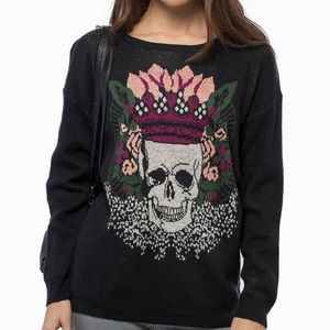 Tobi Crown My Skull Sweater